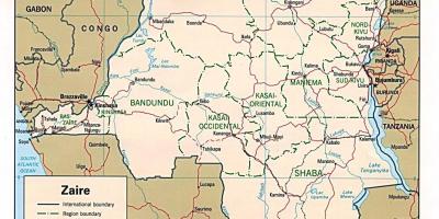 Zaire африка мапа